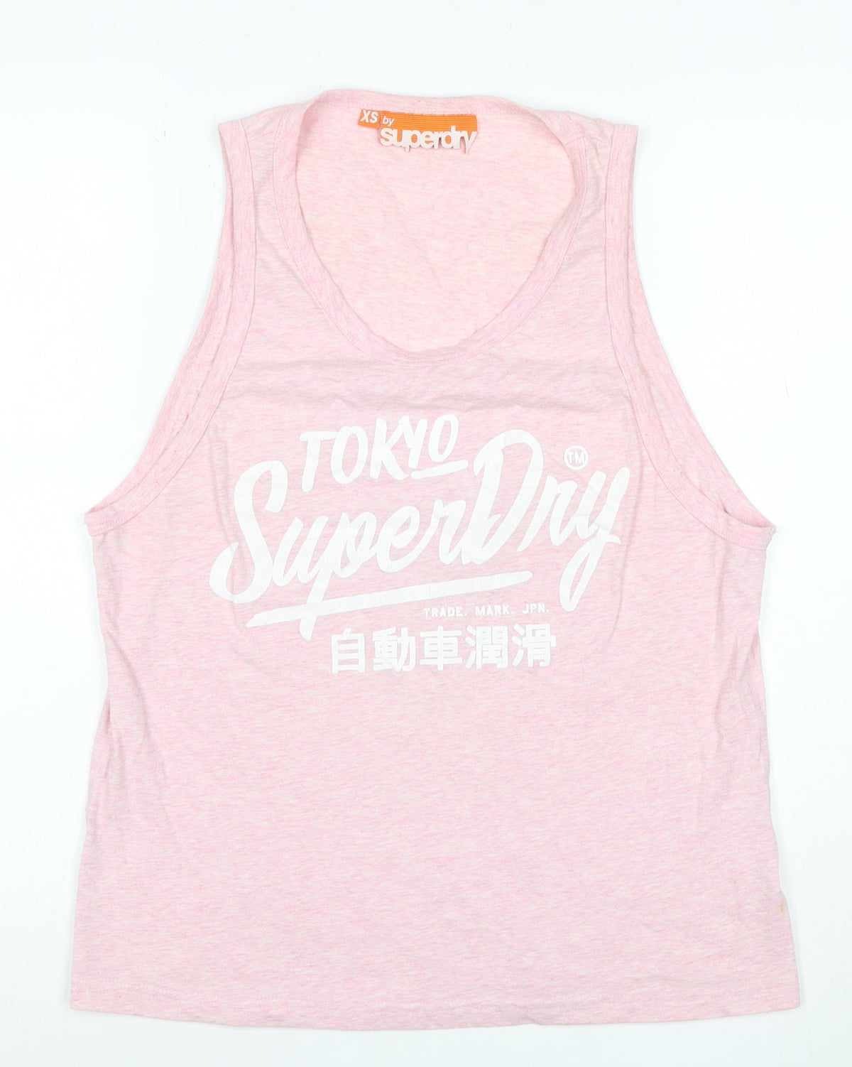 Superdry Women Pink XS Tokyo Superdry Graphic Scoop Neck Tank Top