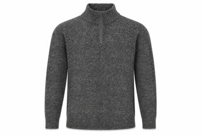 Next Men’s Grey M Half Zip High Neck Knit Pullover Jumper