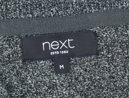 Next Men’s Grey M Half Zip High Neck Knit Pullover Jumper