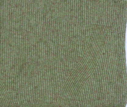 Marks & Spencer Women Green M Sleeveless 1/2 Zip High Neck Knit Vest