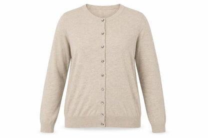 Marks and Spencer Women’s Beige Size 12 Button Knit Cardigan