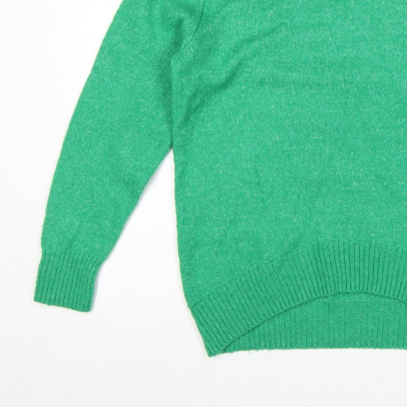 F&F Women Green Size S High Neck Knit Pullover Jumper