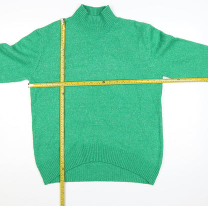 F&F Women Green Size S High Neck Knit Pullover Jumper