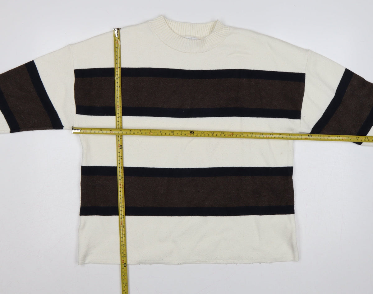 Next Women Multicoloured UK 18 Striped Crew Neck Pullover Jumper