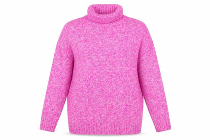 Tu Women’s Pink Roll Neck Knit Jumper Size 16 Long Sleeve Pullover