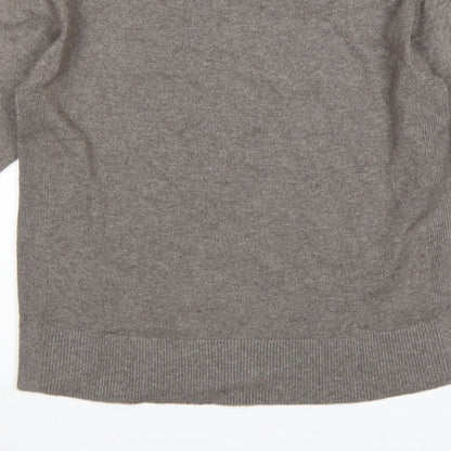 Marks and Spencer Women’s Brown M Crew Neck Knit Pullover Jumper