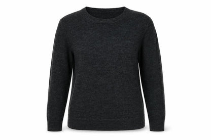 Marks and Spencer Women Grey Size 14 Crew Neck Knit Pullover Jumper