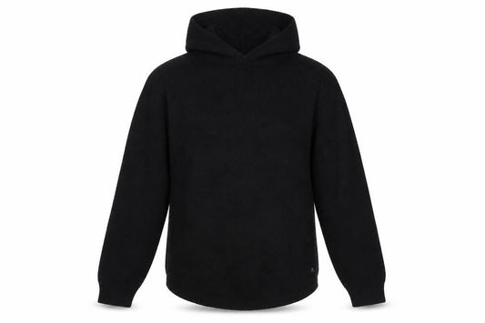 Replay Women’s Black S Hooded Knit Wool Blend Pullover Jumper