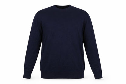 Burton Menswear London Men’s Navy Blue 2XL High Neck Cotton Jumper