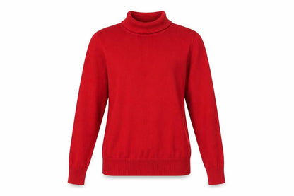 Papaya Women Red Size 8 Roll Neck Fine Knit Pullover Jumper