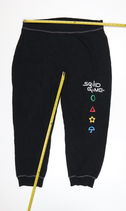 George Women Black XL Squid Game Netflix Jogger Sweatpants