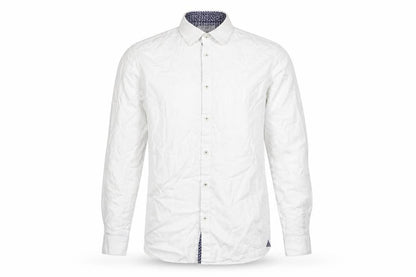 Ted Baker Men’s White Size L Cotton Button-Up Long Sleeve Shirt
