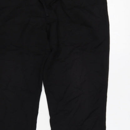 H&M Men's Black Slim Fit Jogger Trousers Size S Drawstring