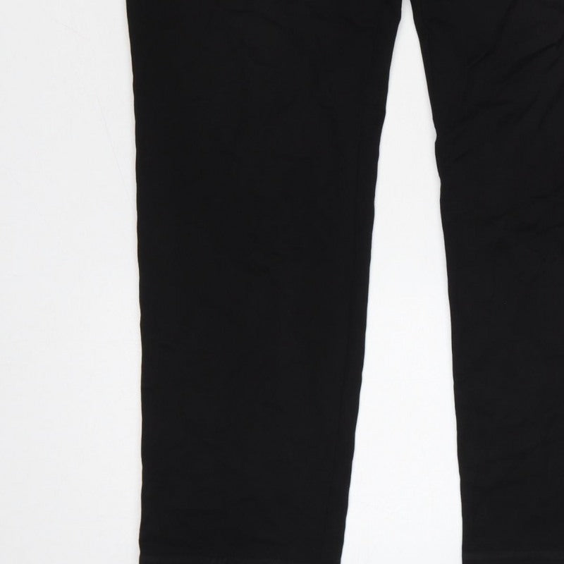 H&M Men's Black Slim Fit Jogger Trousers Size S Drawstring