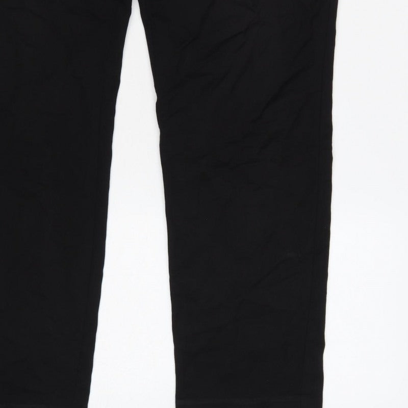 H&M Men's Black Slim Fit Jogger Trousers Size S Drawstring