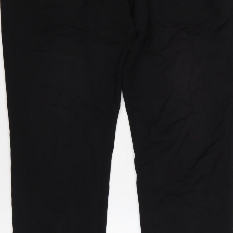 H&M Men's Black Slim Fit Jogger Trousers Size S Drawstring