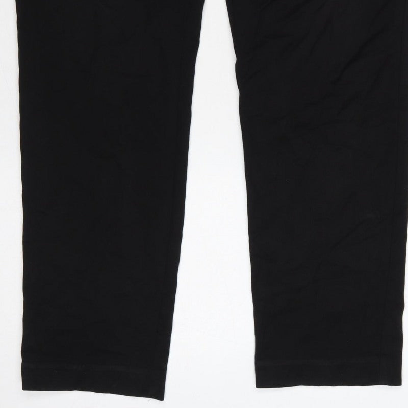 H&M Men's Black Slim Fit Jogger Trousers Size S Drawstring
