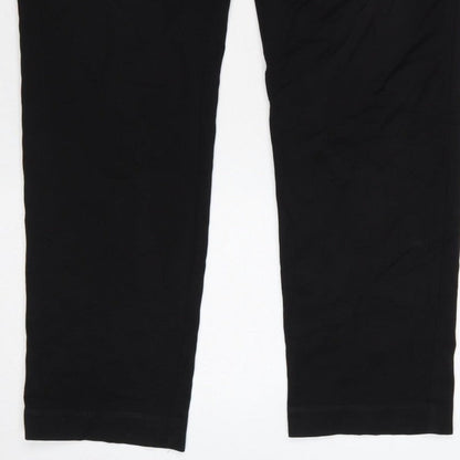 H&M Men's Black Slim Fit Jogger Trousers Size S Drawstring
