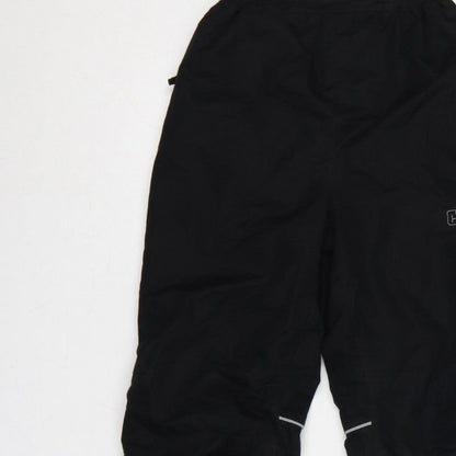 Higar Boys Black 8 Years Snow Pants Reflective Padded Ski Trousers