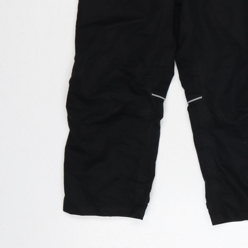 Higar Boys Black 8 Years Snow Pants Reflective Padded Ski Trousers