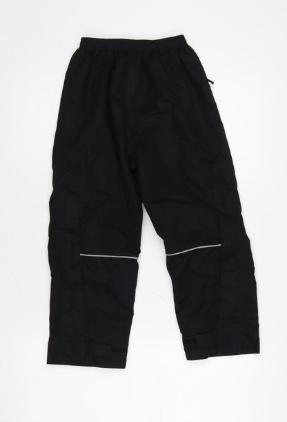Higar Boys Black 8 Years Snow Pants Reflective Padded Ski Trousers