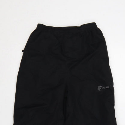Higar Boys Black 8 Years Snow Pants Reflective Padded Ski Trousers