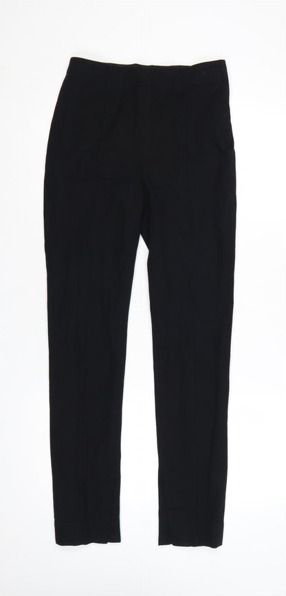 ARKET Women Black UK 10 High Rise Straight Tailored Trousers