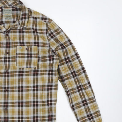 Quiksilver Men’s Multicoloured M Regular Fit Plaid Long Sleeve Shirt