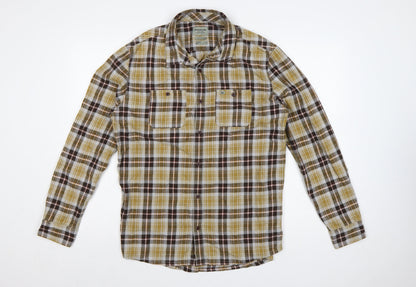 Quiksilver Men’s Multicoloured M Regular Fit Plaid Long Sleeve Shirt