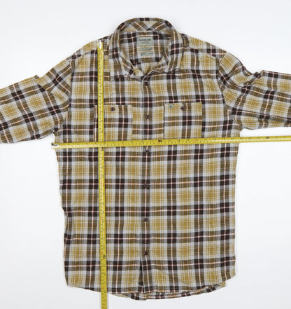 Quiksilver Men’s Multicoloured M Regular Fit Plaid Long Sleeve Shirt