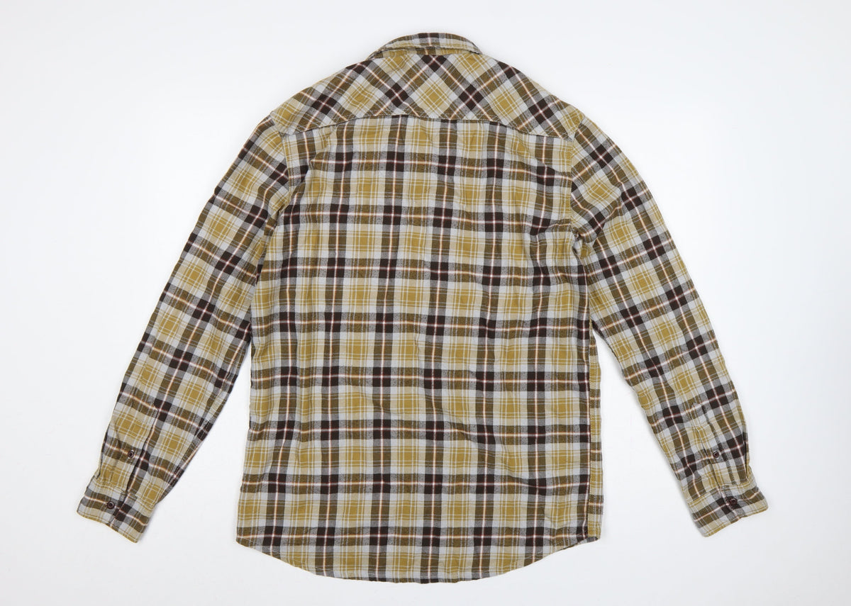 Quiksilver Men’s Multicoloured M Regular Fit Plaid Long Sleeve Shirt