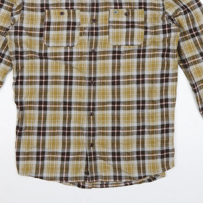 Quiksilver Men’s Multicoloured M Regular Fit Plaid Long Sleeve Shirt