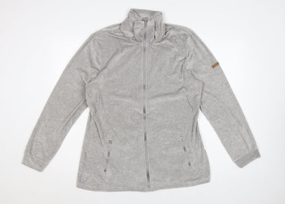 Regatta Women Grey UK 16 Full Zip High Neck Sweatshirt Jacket