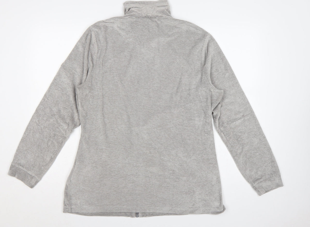 Regatta Women Grey UK 16 Full Zip High Neck Sweatshirt Jacket