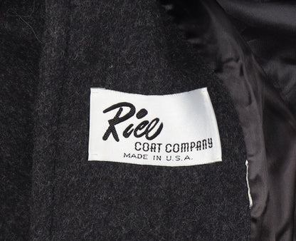 Rice Coat Company Size 14 Women’s Black Vintage Long Lined Pea Coat