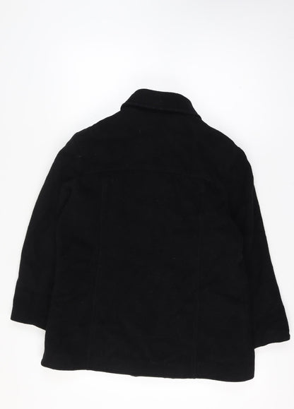 Bonmarché Women’s Black Size 16 Wool Mohair Short Zip Coat