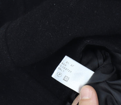Bonmarché Women’s Black Size 16 Wool Mohair Short Zip Coat