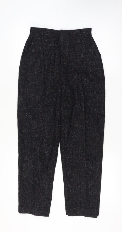 Lord Isaacs for Her Women’s Size 8 Black Tweed High Rise Tapered Trousers