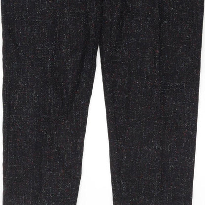 Lord Isaacs for Her Women’s Size 8 Black Tweed High Rise Tapered Trousers