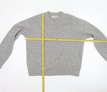 Comptoir des Cotonniers Women Grey Wool Crew Neck Jumper M