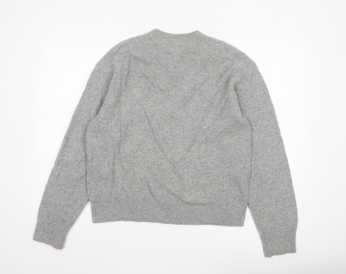 Comptoir des Cotonniers Women Grey Wool Crew Neck Jumper M