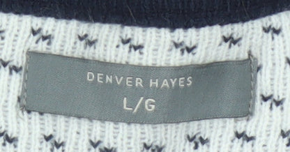 Denver Hayes Men’s Red L Fair Isle Christmas Crew Neck Pullover Jumper