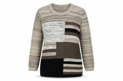 Fair Lady Women's Multicoloured Size 14 Knit Round Neck Pullover Jumper