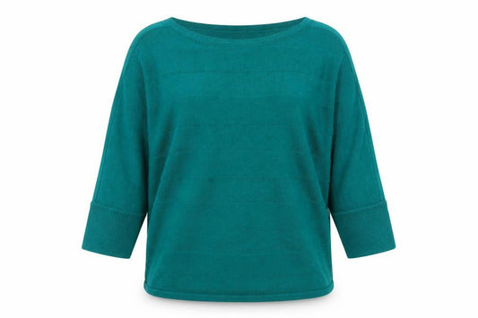 New York & Company Women Green S 3/4 Sleeve Knit Pullover Jumper