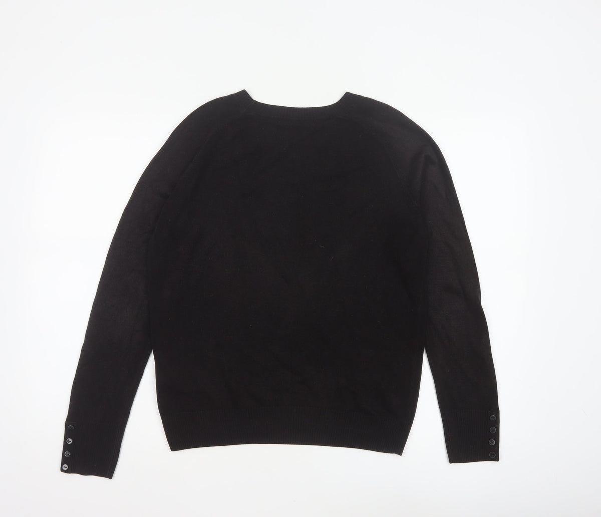 Marks & Spencer Women’s Black Size 10 Crew Neck Raglan Jumper
