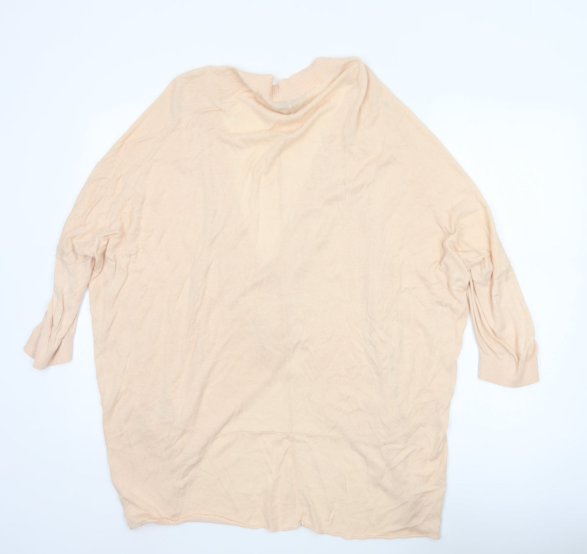 Warehouse Women’s Beige UK 8 Open V-Neck Lightweight Cardigan