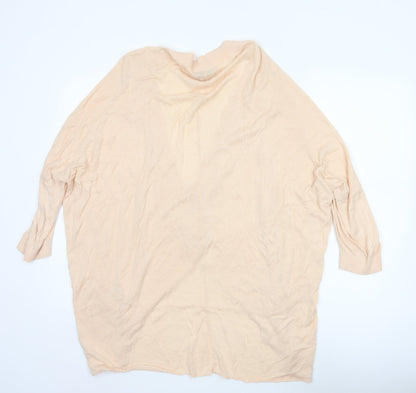 Warehouse Women’s Beige UK 8 Open V-Neck Lightweight Cardigan