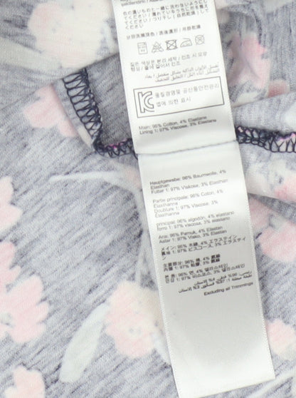 Joules Women’s Blue Floral Fit & Flare Knee Length Dress UK 12