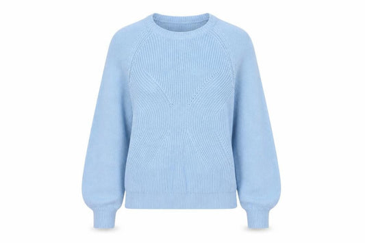VILA Women’s Blue Size S Crew Neck Raglan Knit Pullover Jumper