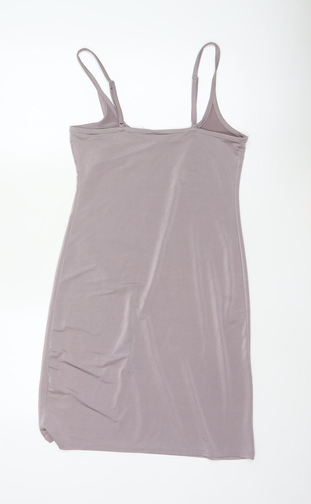 Karen Millen Women Grey UK 12 Bodycon Knee Length Strappy Dress